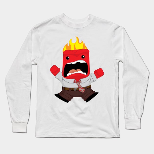 Mr Anger Long Sleeve T-Shirt by gravelskies